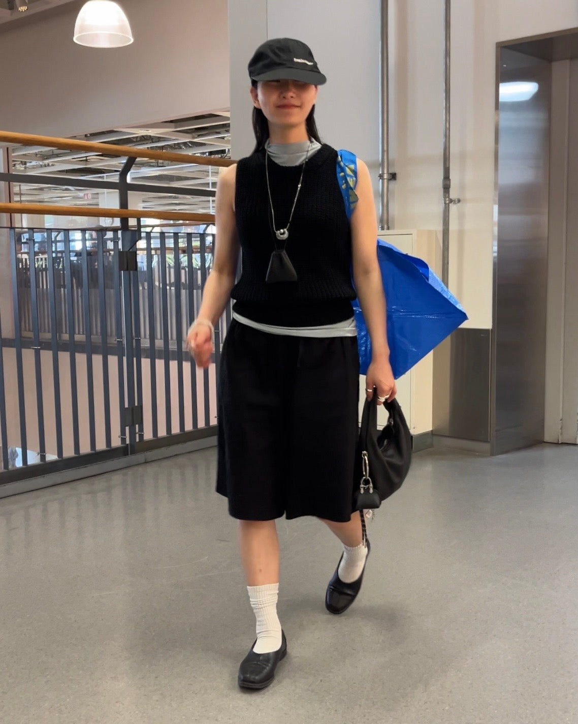[5/21new]Round Curve Leather Bag black  6月上旬〜下旬入荷