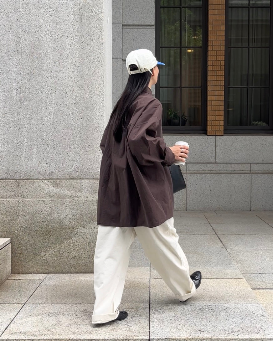 [9/18new][予約]Cotton Wide-Leg Pants 10月初旬～中旬入荷