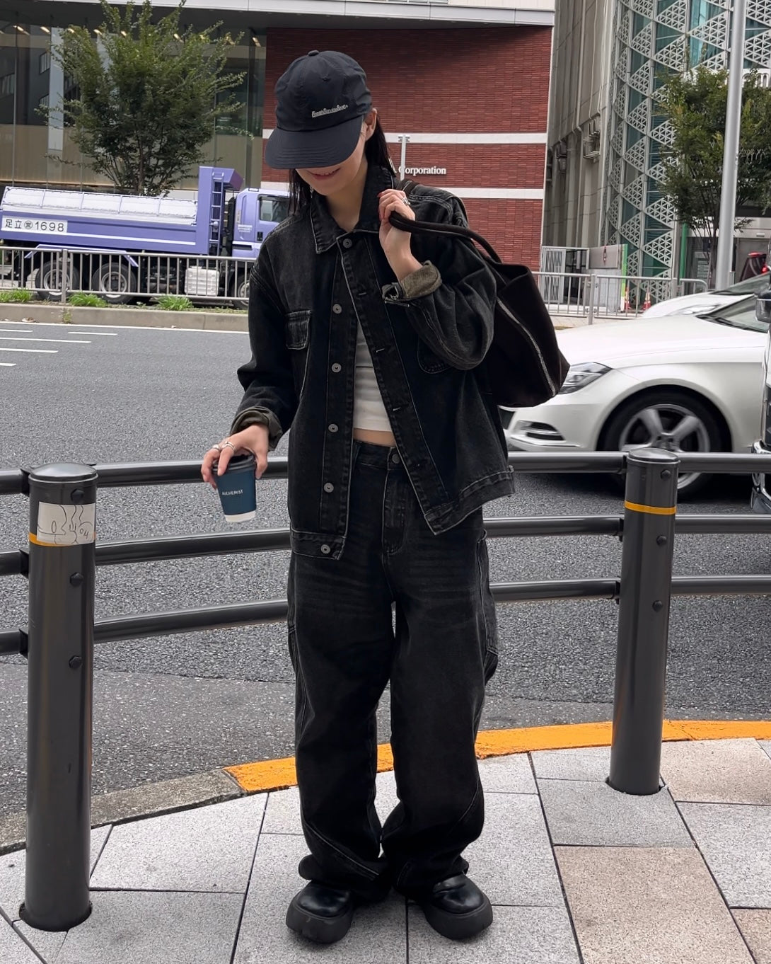 [10/30 new]Washed Denim set  black 11月下旬〜12月上旬入荷分