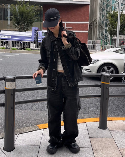 [10/30 new]Washed Denim set  black 11月下旬〜12月上旬入荷分