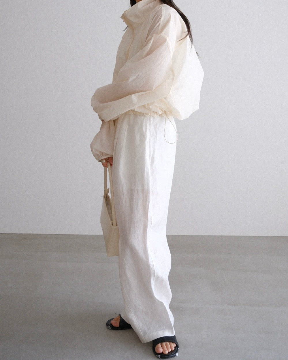 [7/30new]easy linen wide pants white