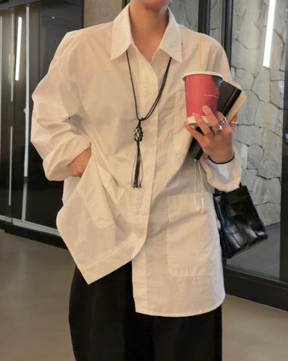 [9/17new] pocket over tail shirt  10月中旬～下旬入荷