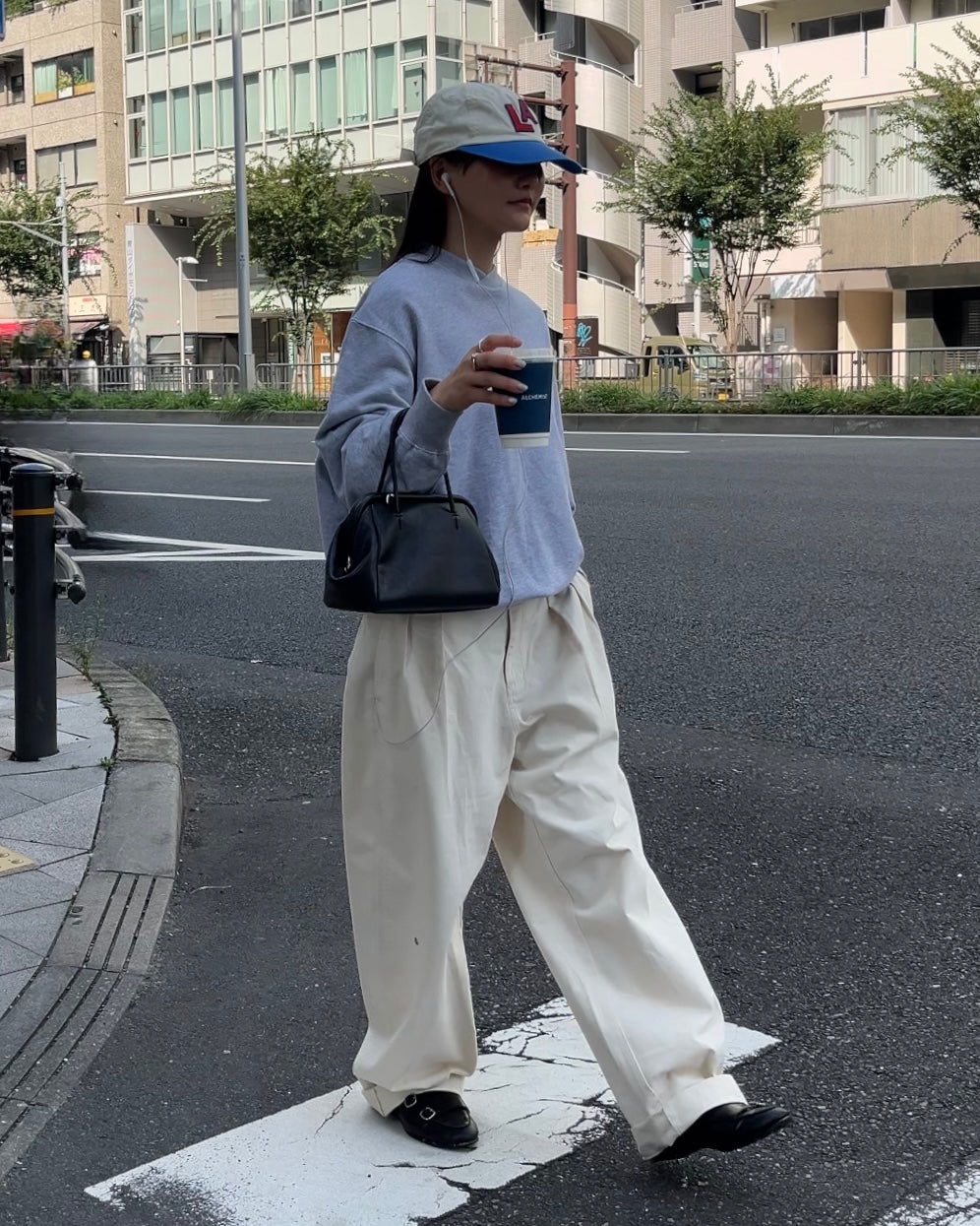 [9/18new][予約]Cotton Wide-Leg Pants 10月初旬～中旬入荷