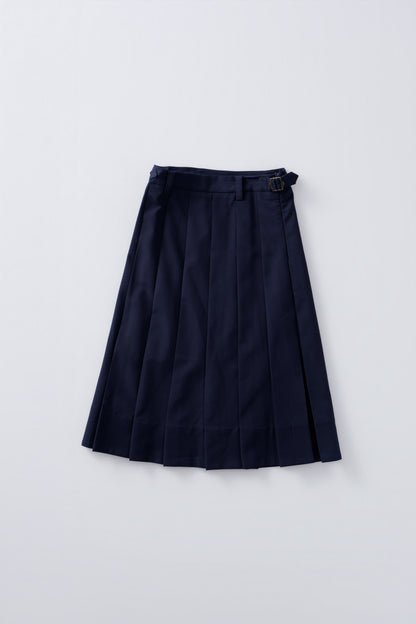 [10/22new] side belt pleats skirt NV