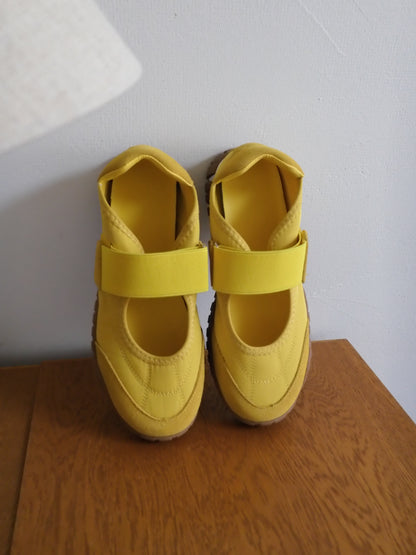 ［6/11new］Belt Fit Shoes yellow