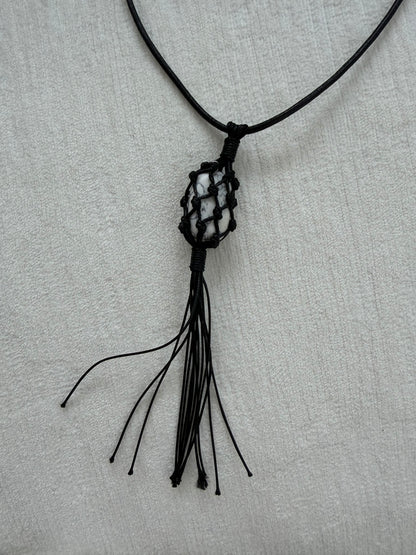 [9/17new] macramé stone necklace 10月中旬～下旬入荷