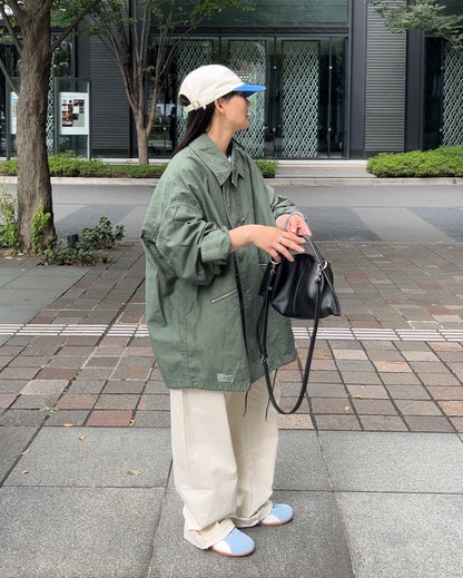 Curve Leather 2way handle bag