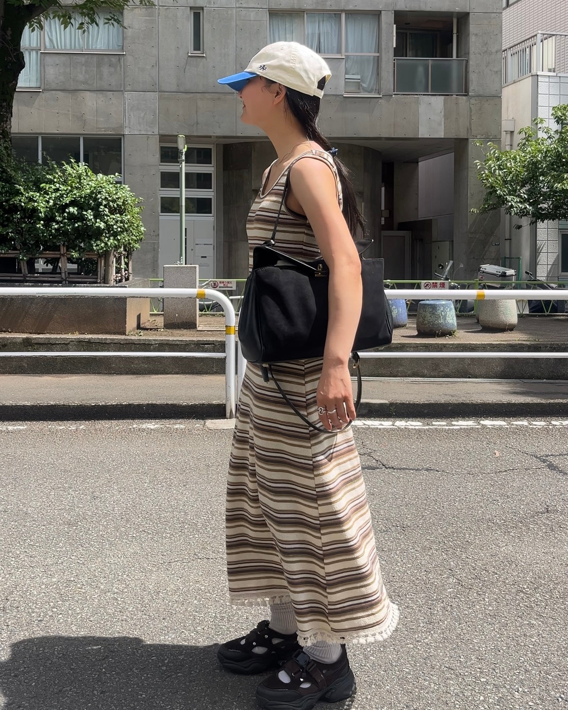 [7/31new]Border Fringe Onepiece