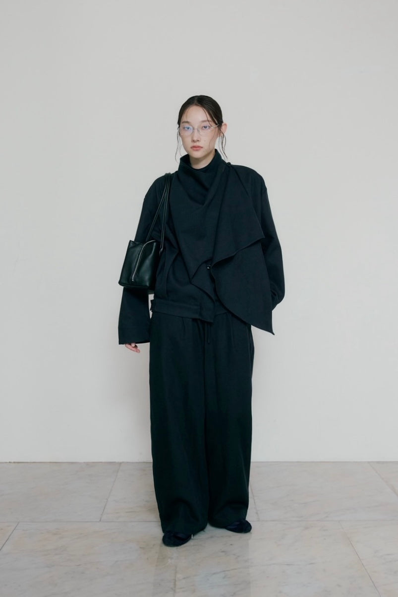 button drape jacket