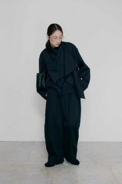 button drape jacket