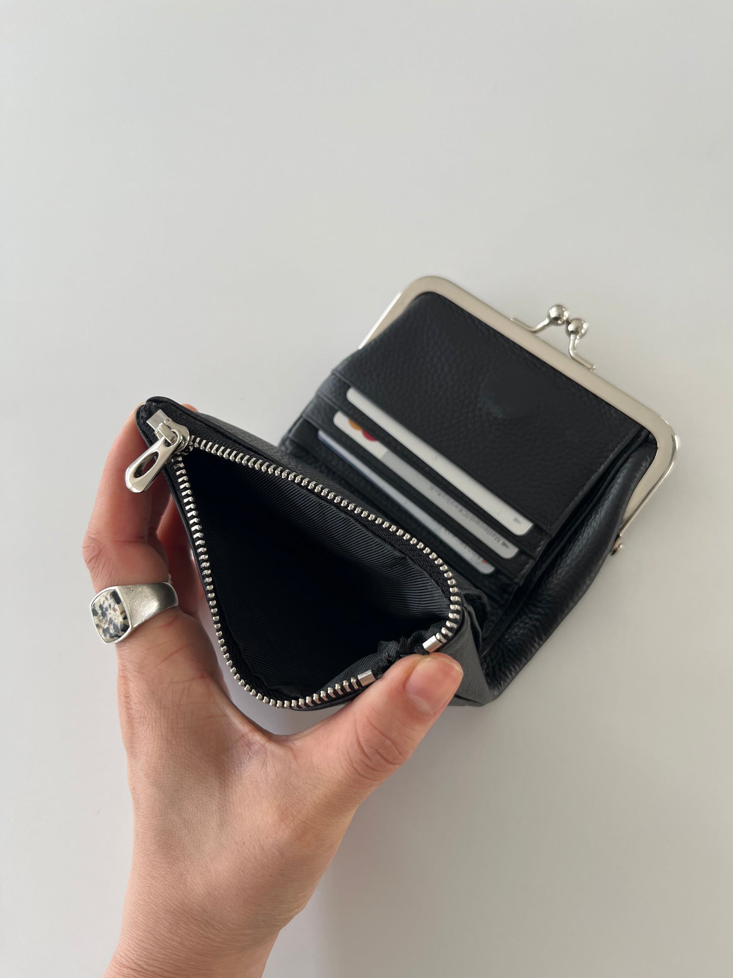 [7/23 new]Soft Leather Frame Wallet