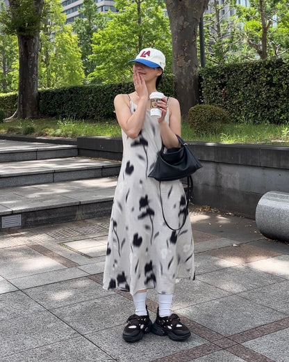 Curve Leather 2way handle bag