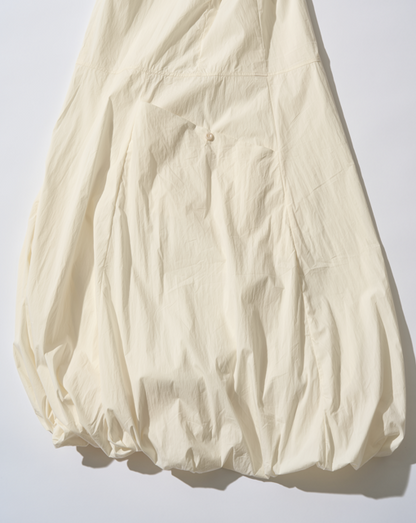 [5/17new]Cotton Nylon Tank Dress white 5月下旬入荷