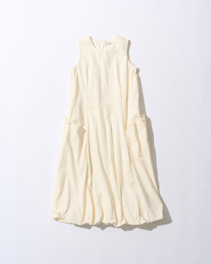 [5/17new]Cotton Nylon Tank Dress white 5月下旬入荷