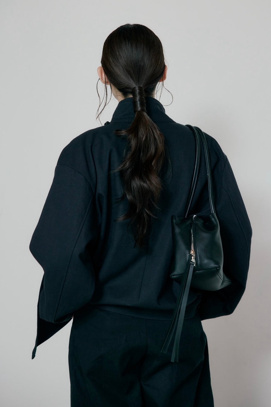 button drape jacket