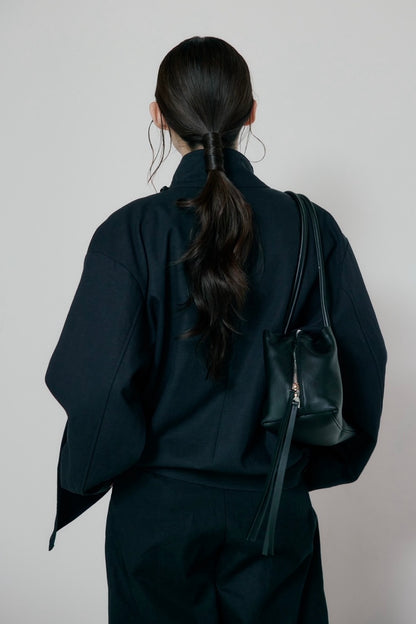 button drape jacket