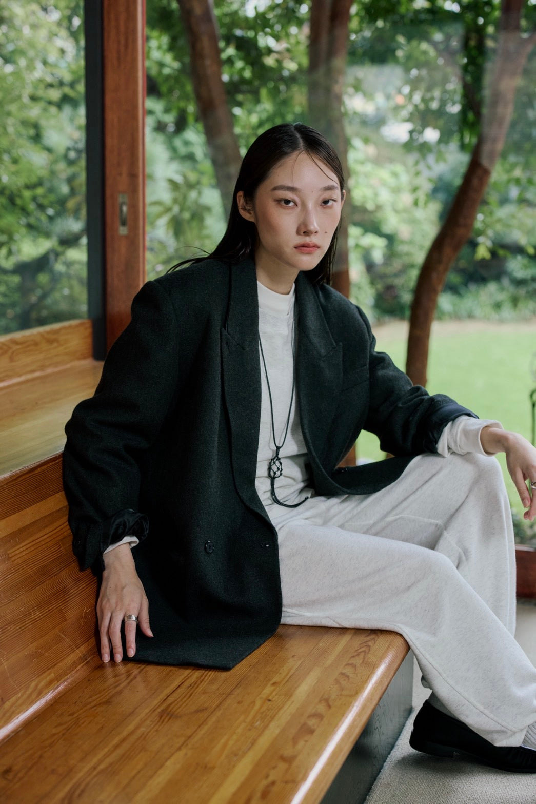 [10/15new] hem light sweat tops WH