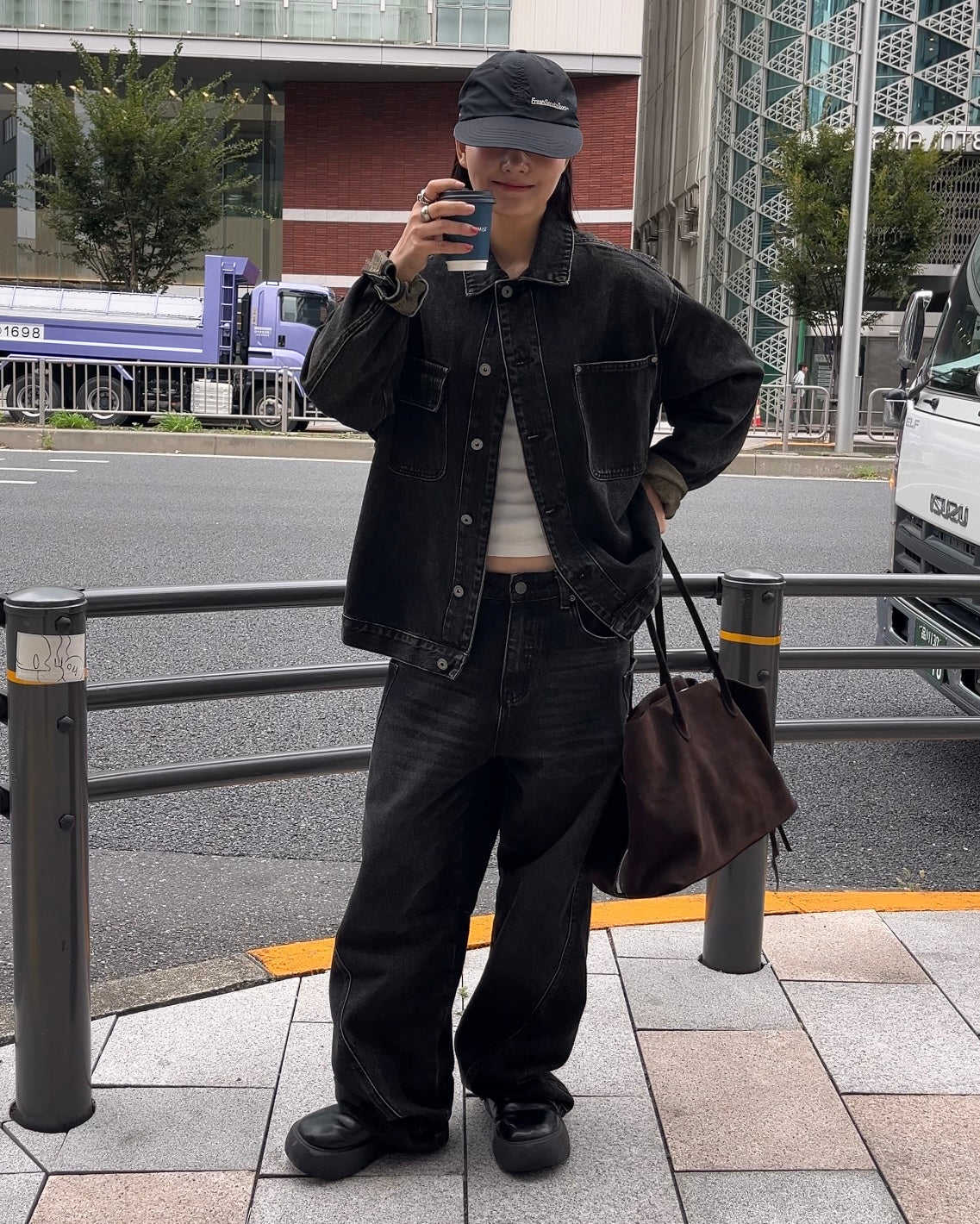 [10/30 new]Washed Denim set  black 11月下旬〜12月上旬入荷分