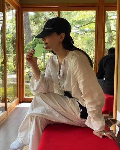 [4/23new]Linen Drape Airy Blouse