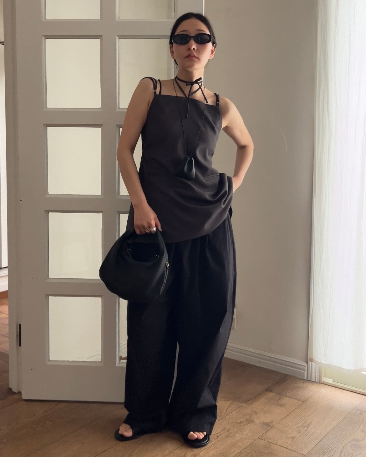 [4/16 new]Easy Form Pants  black 5月初旬入荷分