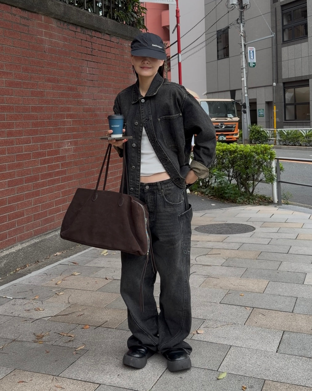 [10/30 new]Washed Denim set  black 11月下旬〜12月上旬入荷分