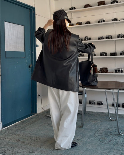 [2/12new] Cotton Wide Balance Pants