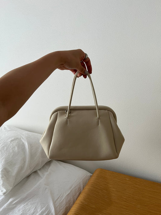 [9/14restock][予約]minimal Leather 2way Bag ivory 9月下旬～10月初旬入荷