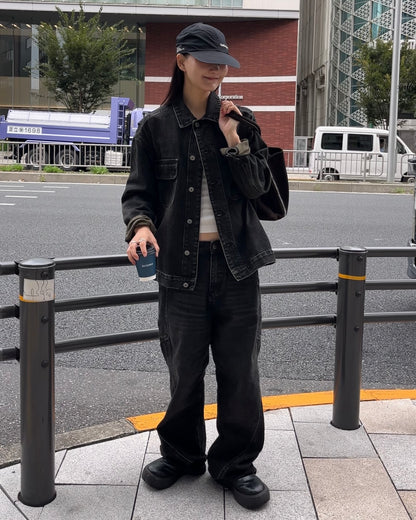 [10/30 new]Washed Denim set  black 11月下旬〜12月上旬入荷分