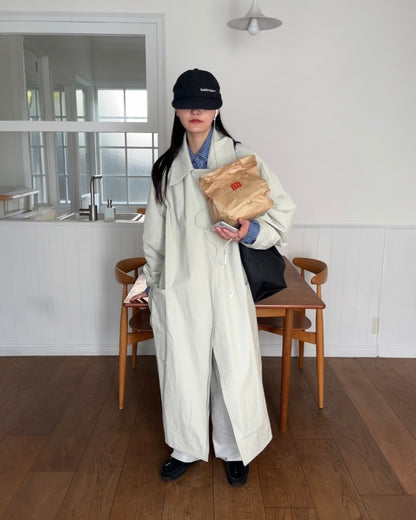 [12/4new]Cotton Canvas Coat ivory