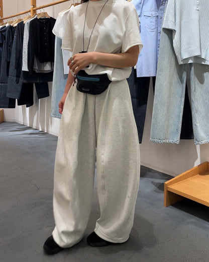 [5/21new]Cutoff Linen Tee  white  6月上旬〜下旬入荷