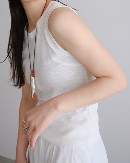 [7/16new]fat Tank Top white