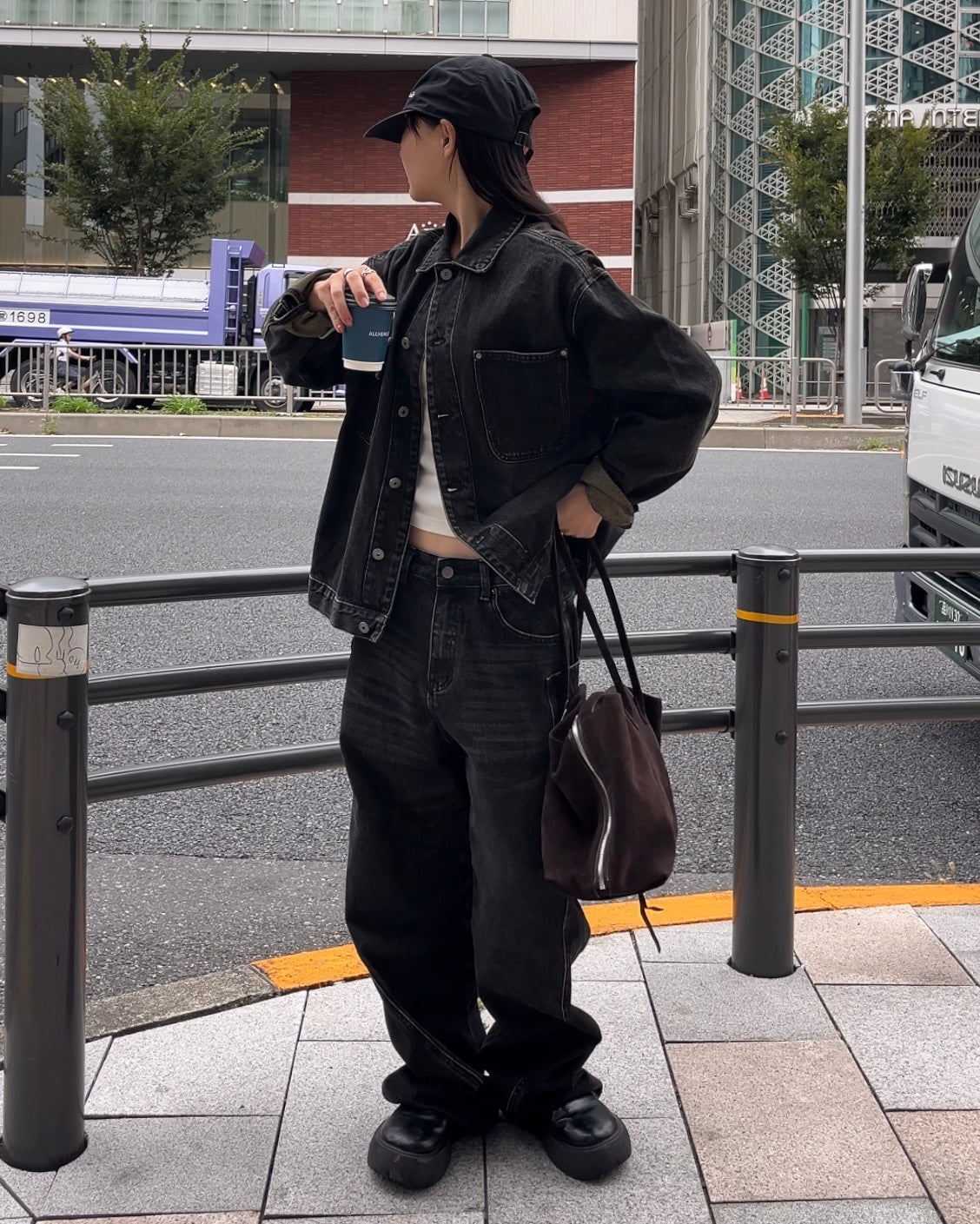 [10/30 new]Washed Denim set  black 11月下旬〜12月上旬入荷分