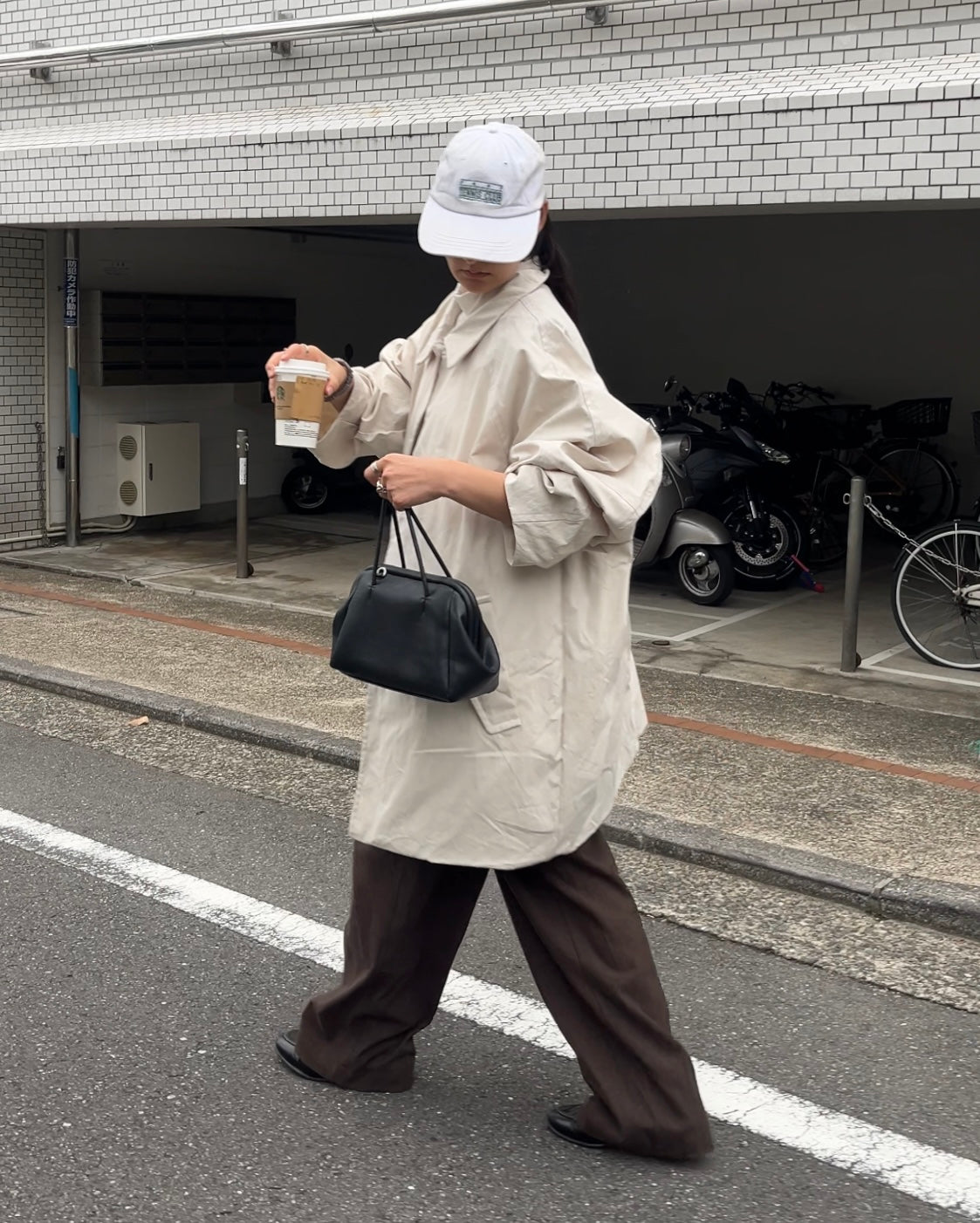 Cotton Nylon Over Collar Jacket ivory – A.subjjject