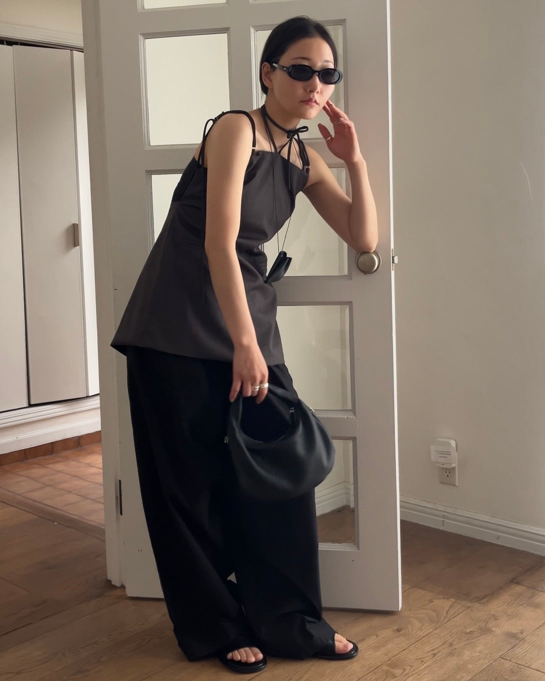 [4/16 new]Easy Form Pants  black 5月初旬入荷分