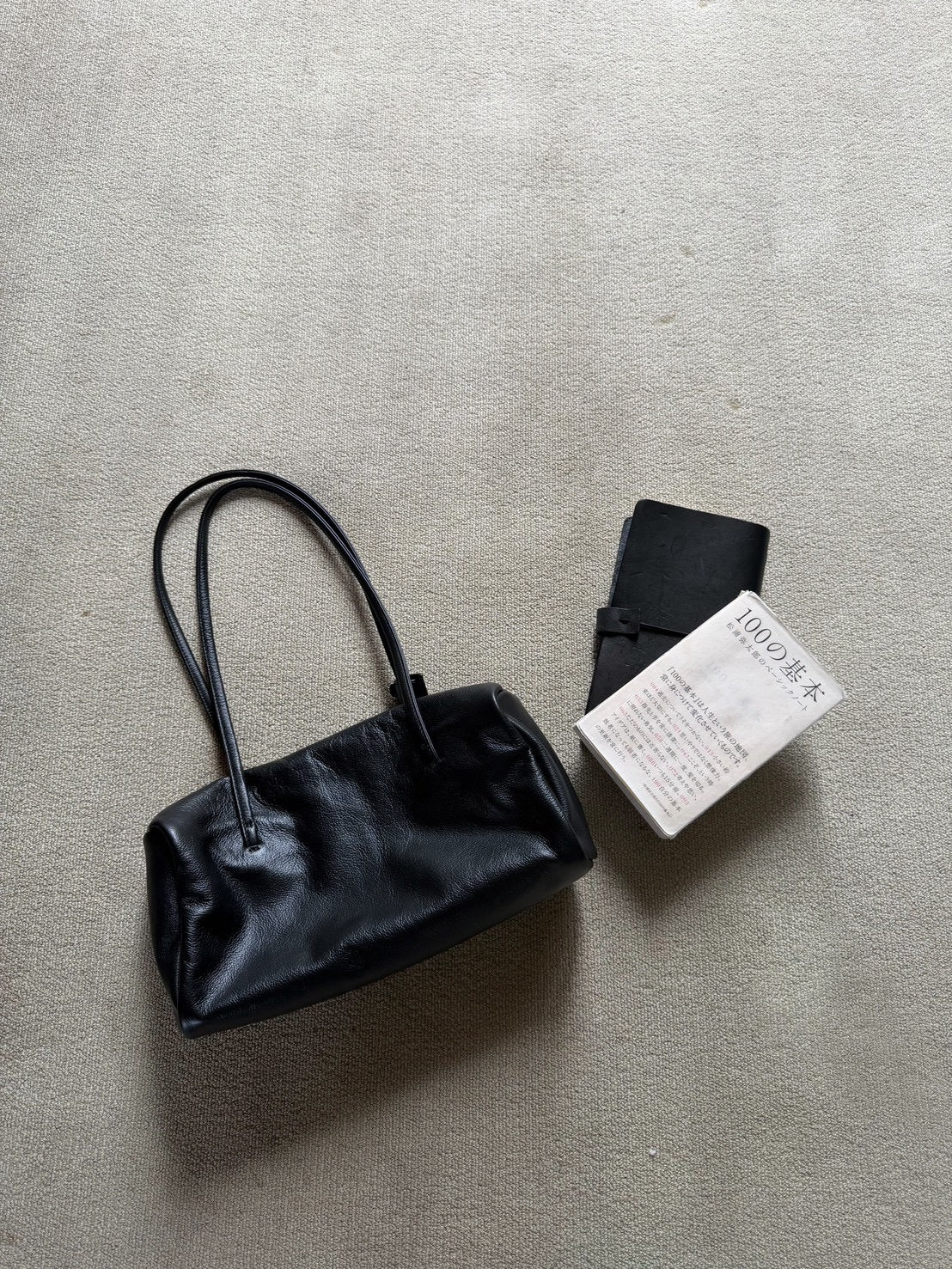 long frame leather bag