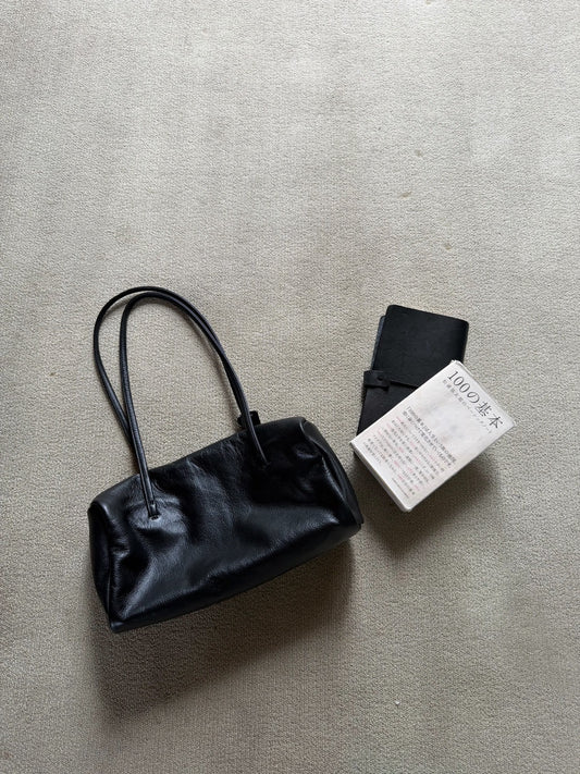 long frame leather bag