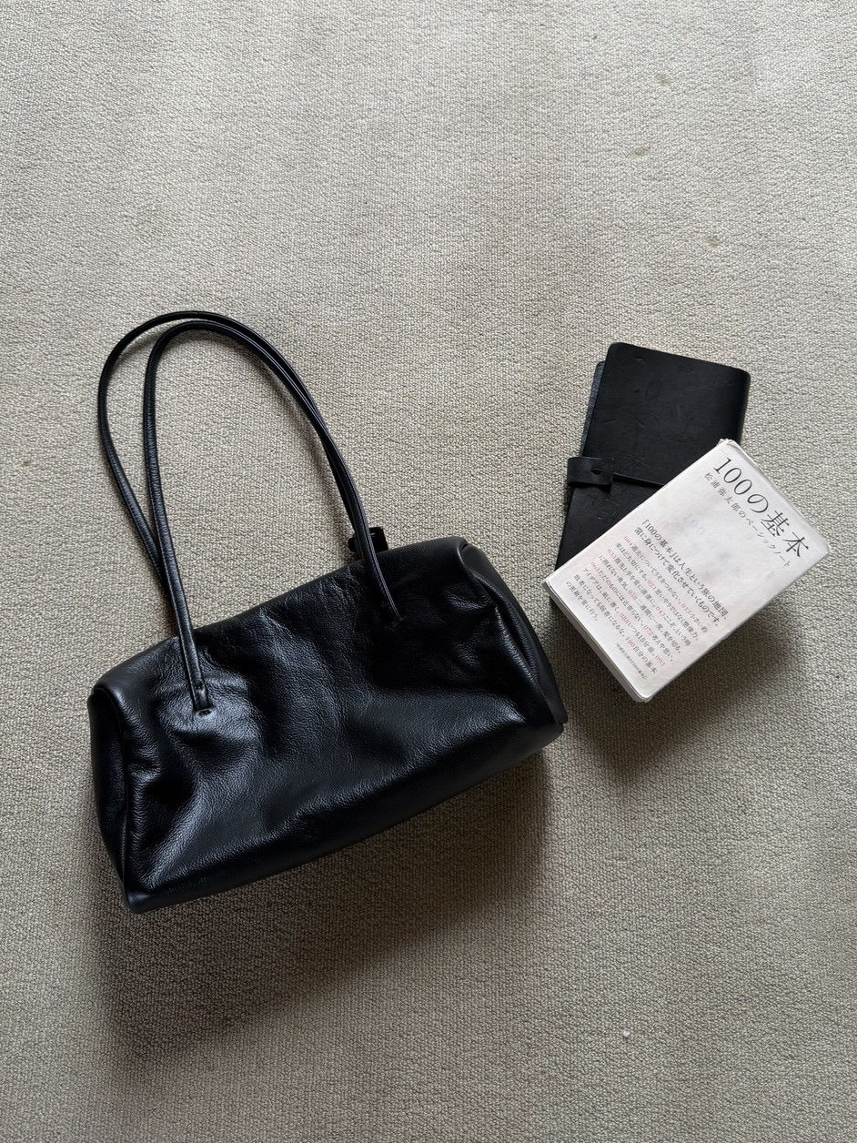 long frame leather bag