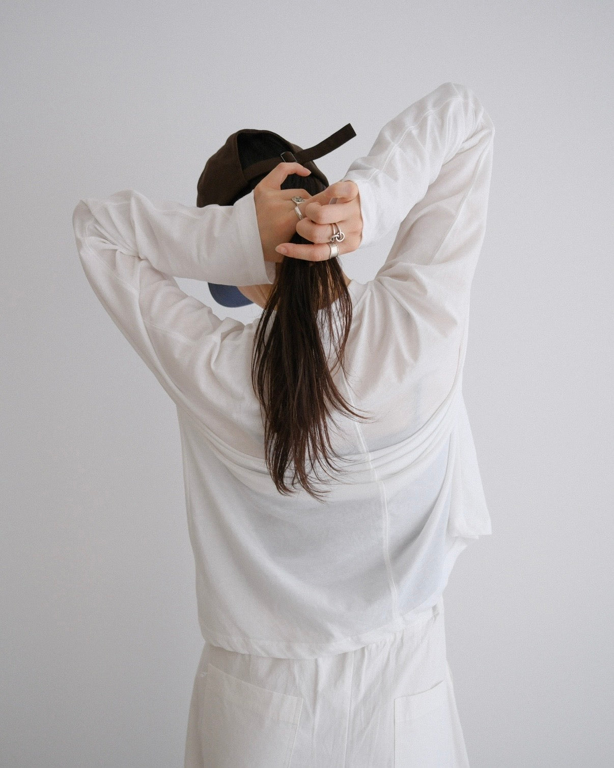 [7/9new]natural sheer long sleeve