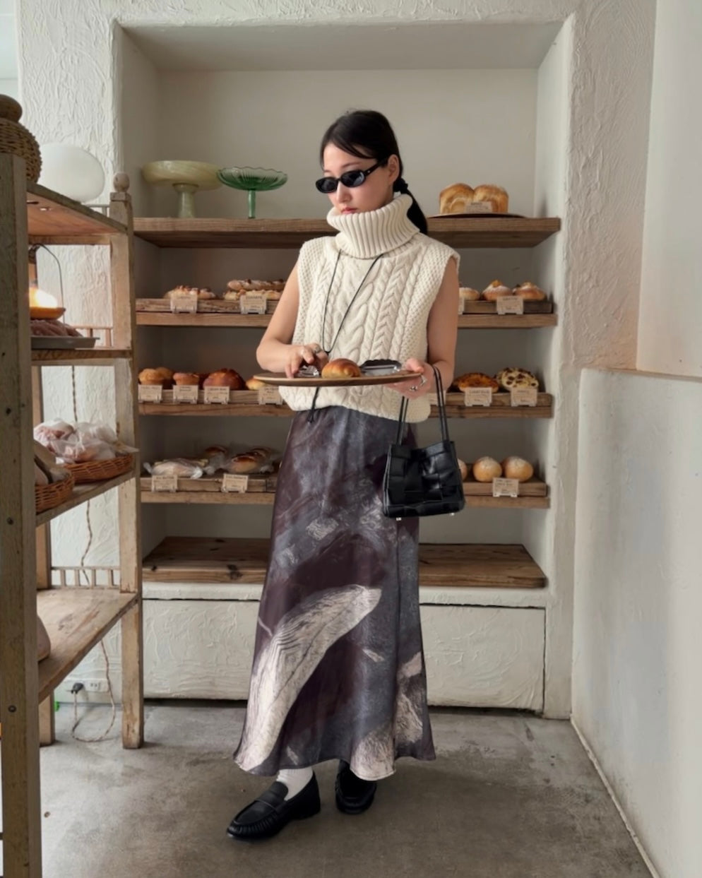 [9/24new] wide rib knit vest 10月中旬〜下旬入荷分