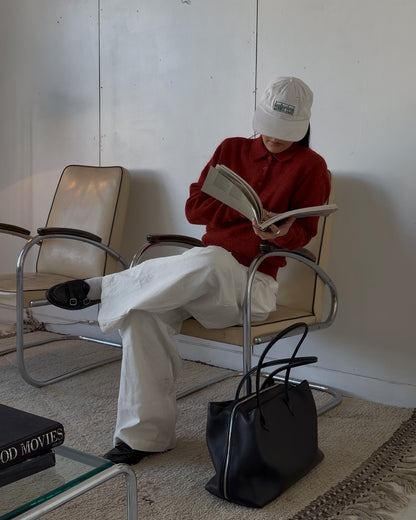 [2/12new] Cotton Wide Balance Pants