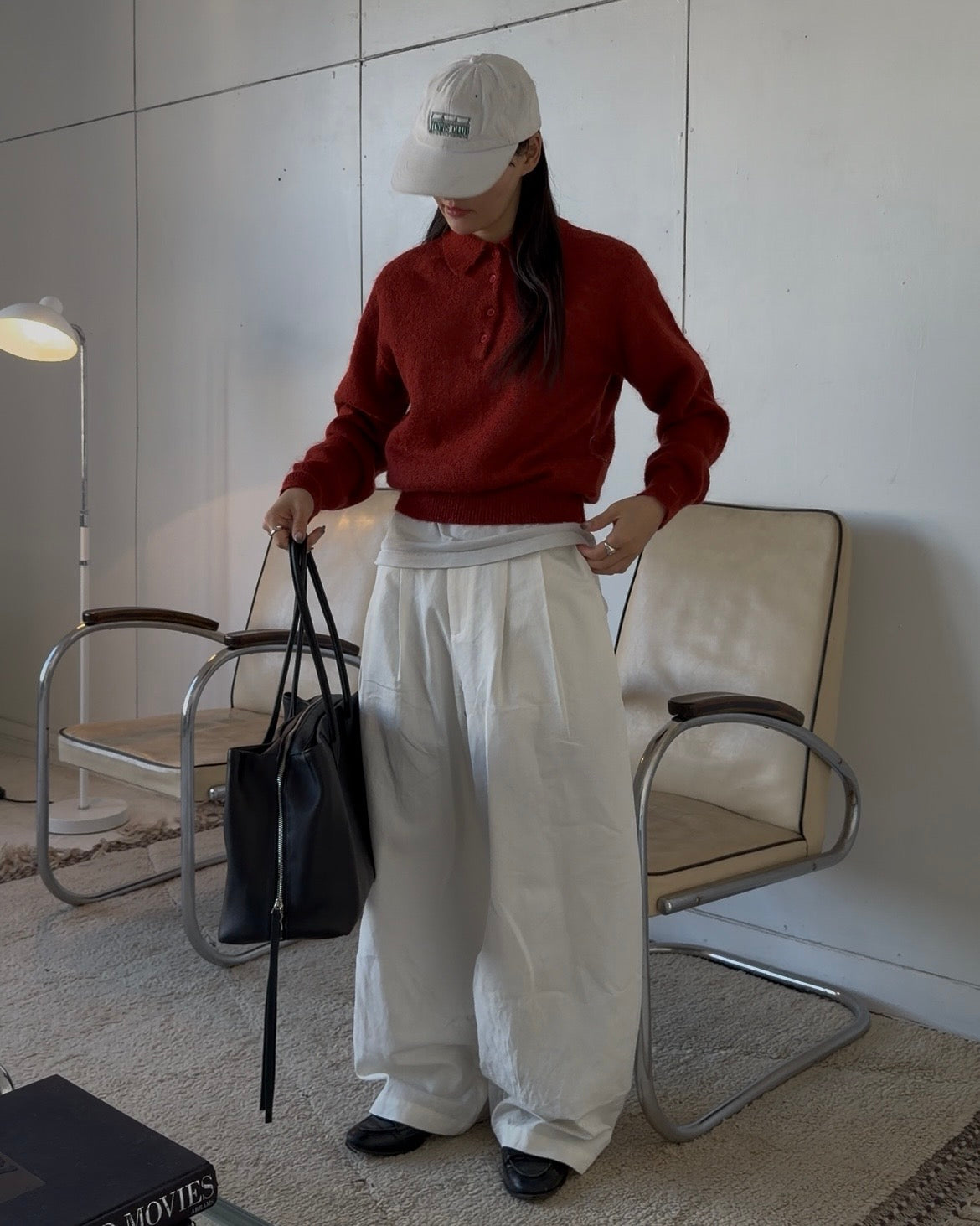 [2/12new] Cotton Wide Balance Pants