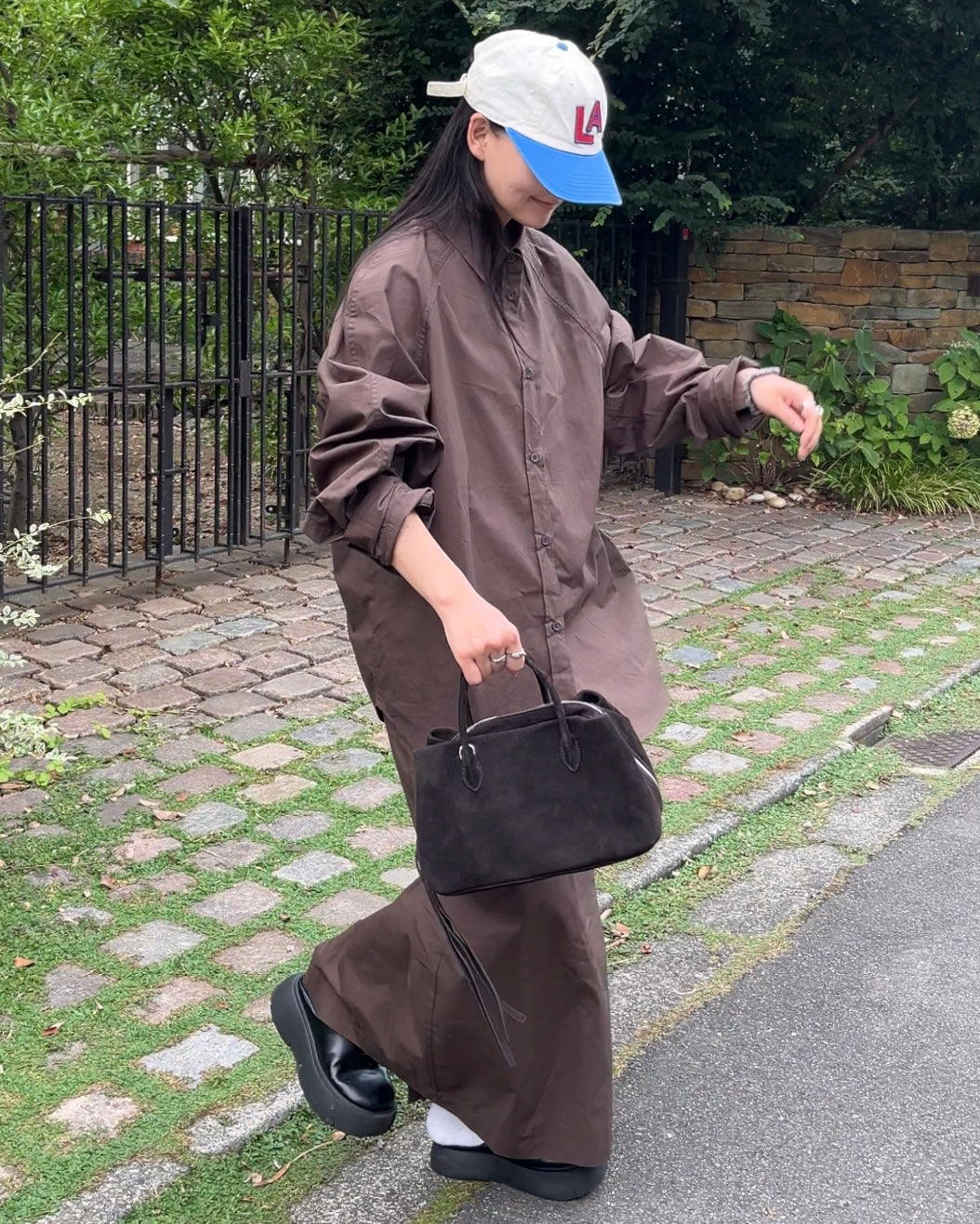 Suede Boston square bag S – A.subjjject
