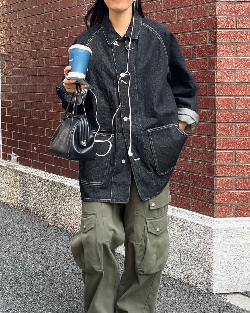 Denim Work Coverall Jacket