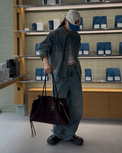 [10/30 new]Washed Denim set  blue 11月下旬〜12月上旬入荷分