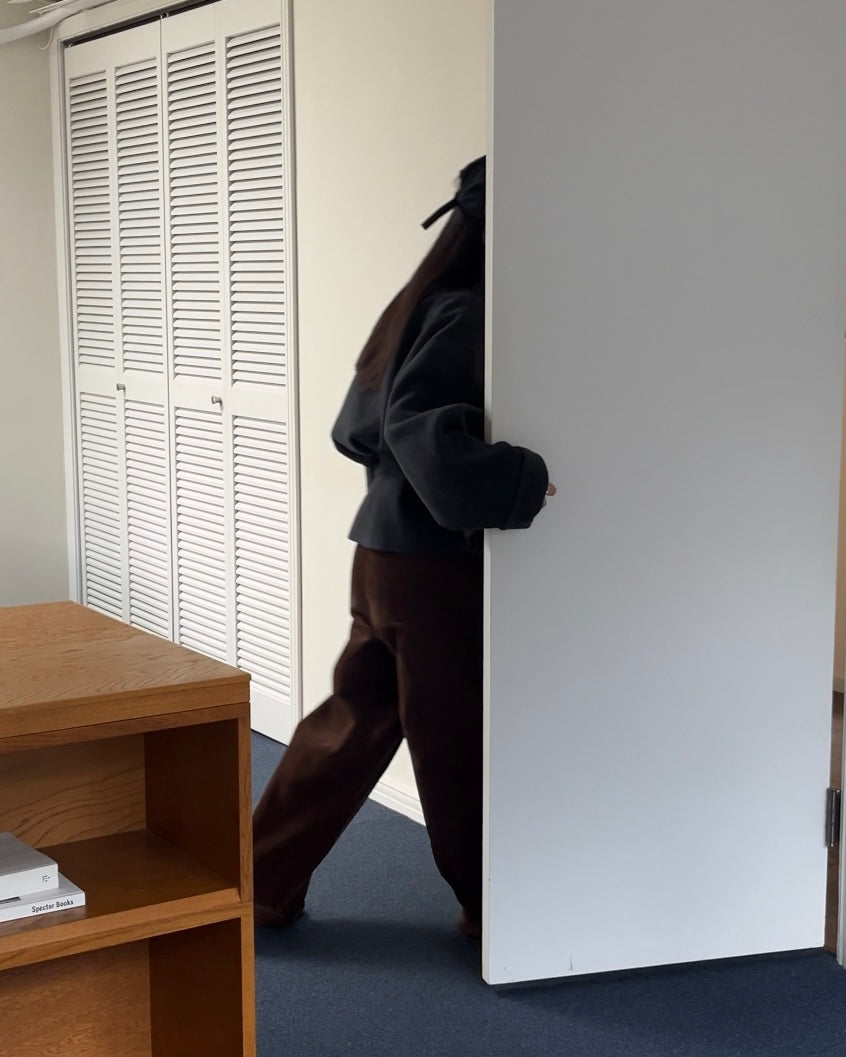 [11/27new] Drape Wool P-Coat gray 12月下旬～1月初旬入荷