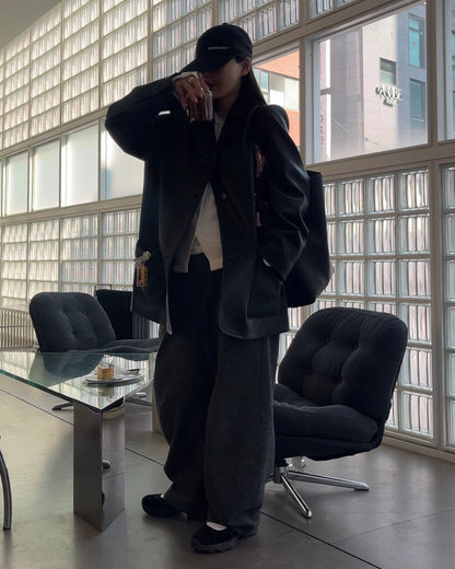 [2/12new]Soft Leather Mary Jane Shoes