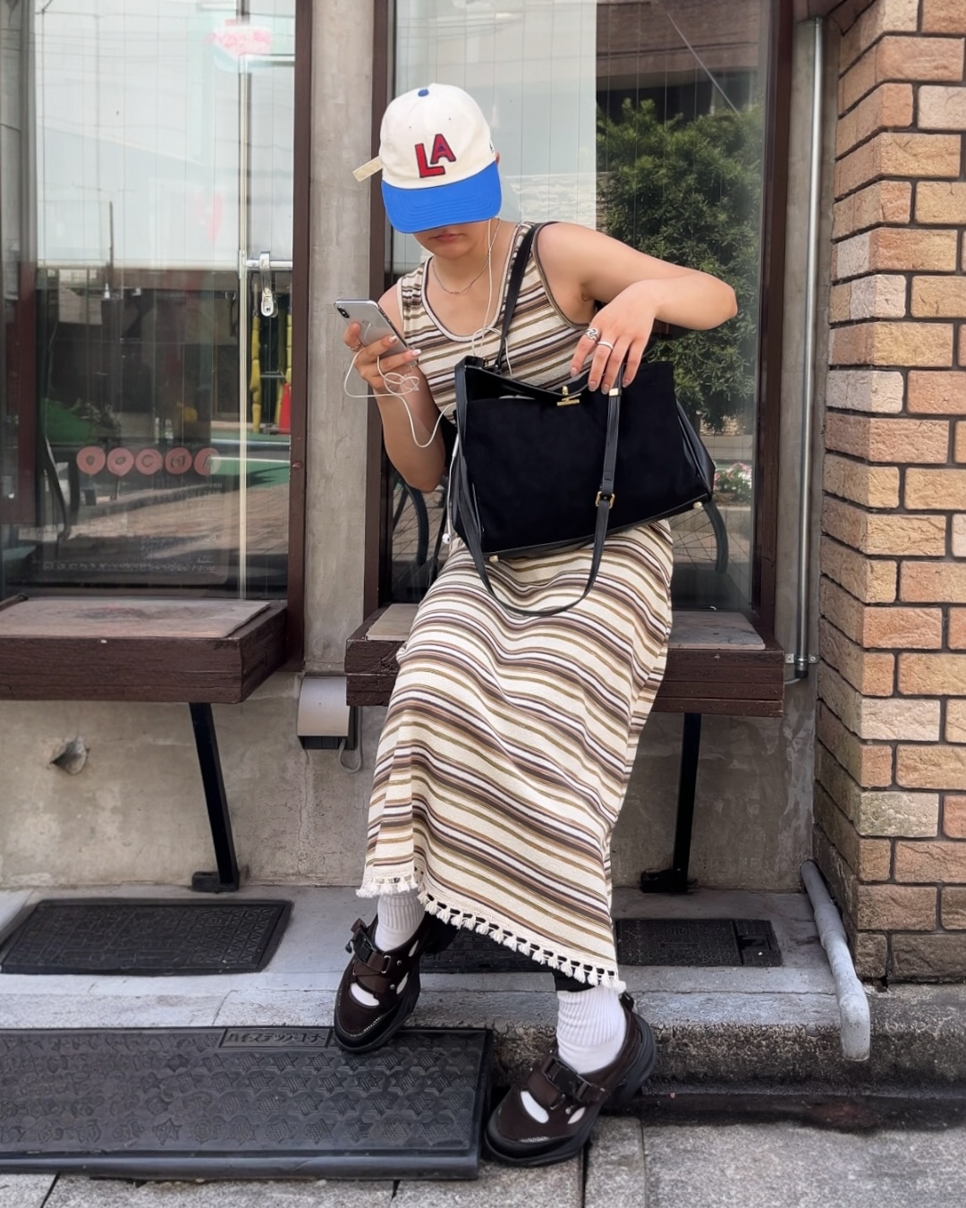 [7/31new]Border Fringe Onepiece