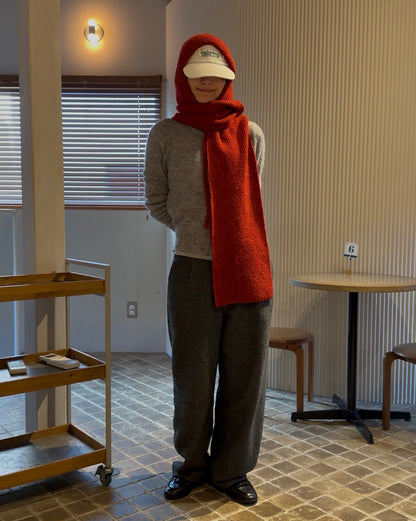 Half-Wool tweed Pants