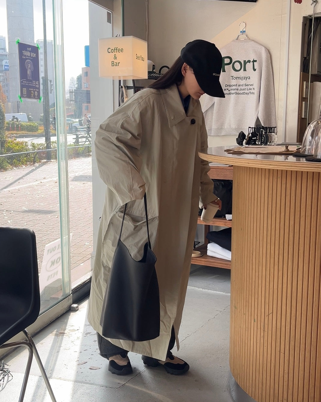 [12/4new]Cotton Canvas Coat ivory