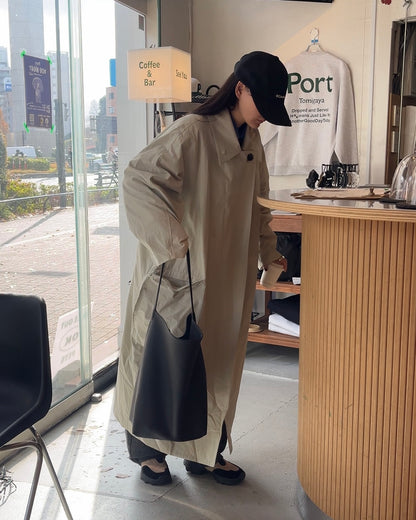 [12/4new]Cotton Canvas Coat ivory